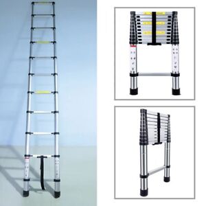 Telescopic Folding Ladder Aluminium 3.8M12.5ft Extendable Multi Purpose Step