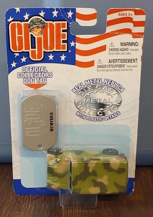GI JOE Humvee Hummer Camuflaje DIE CAST Y COLECCIONISTAS OFICIALES ETIQUETA DE PERRO Nuevo Precintado  Foto 1 de 1