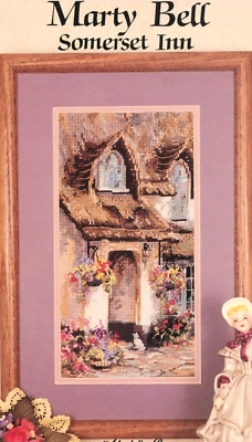 Pegasus Publication MARTY BELL SOMERSET INN Cross Stitch Leaflet Only ~ thatch - Image 1 of 4