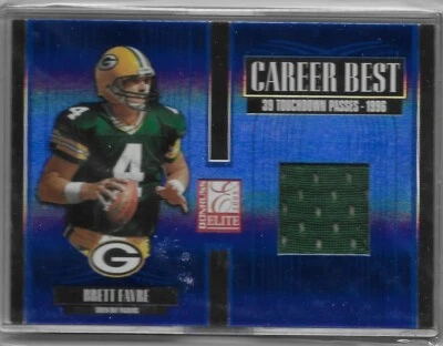 2005 Brett Favre #6/175 JERSEY Donruss Elite Career Best BLUE #CB-4 - Image 1 of 2