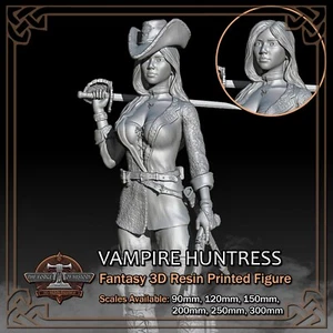 Vampire Huntress Pirate - Scale 1/18 to 1/6 - 3D Resin Printed Figure Model Kit - Picture 1 of 18