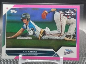 2023 Topps Pro Debüt Jud Fabian Fuchsia pink/199 Ironbirds Orioles - Bild 1 von 2