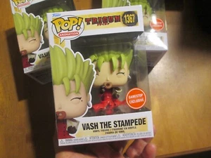 FUNKO POP TRIGUN VASH THE STAMPEDE # 1367 EXCLUSIVE GAMESTOP - Picture 1 of 12
