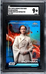2024 Topps Chrome Star Wars Mon Mothma Skywalker Blue Refractor 126/150 - Picture 1 of 1