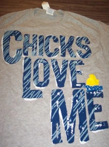 PEEPS Chicks Love Me T-Shirt Candy MENS SMALL NEW w/ TAG - Picture 1 of 3