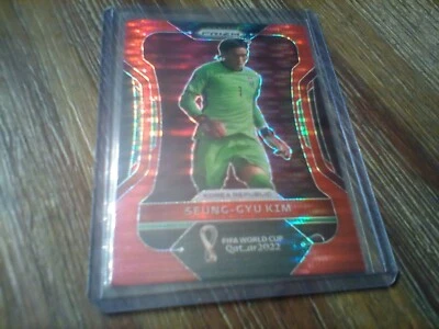2022 Prizm FIFA World Cup Qatar 56/99 Refractor Parallel SEUNG GYU KIM Korea - Image 1 of 4