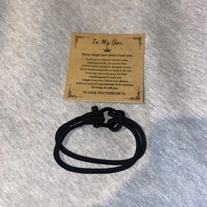 Fathers Day Gift from Son for Dad To My Son Bracelet Gifts from Dad, Father S... - Picture 1 of 3