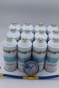 Enviro-Safe Auto R134a Replacement Refrigerant with Stop Leak, case of 12/gauge - Foto 1 di 5