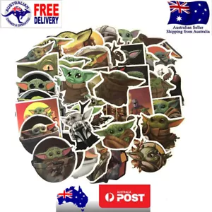 50pcs Baby Yoda Sticker Mandalorian Star Wars Skateboard Laptop Luggage Bottle - Picture 1 of 12