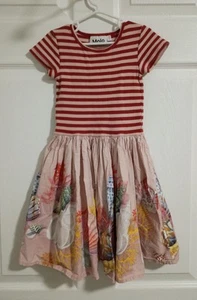 MOLO Cissa Red & Pink Sea Shells Dress  110/116  ( 4-6Y) - Picture 1 of 4