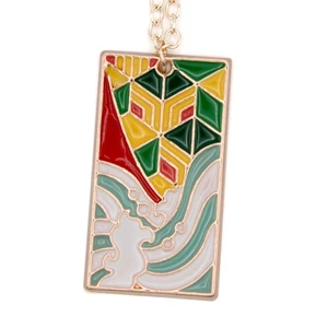 New Water Hanafuda DEMON SLAYER Necklace Pendant Kimetsu no Yaiba Charm - Picture 1 of 3
