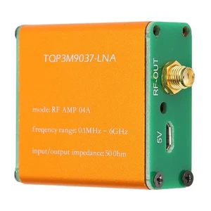 (Battery Not Included)Low Noise Amplifier 0.1MHz-6GHz Full Band Ultra Low Noise - Afbeelding 1 van 12