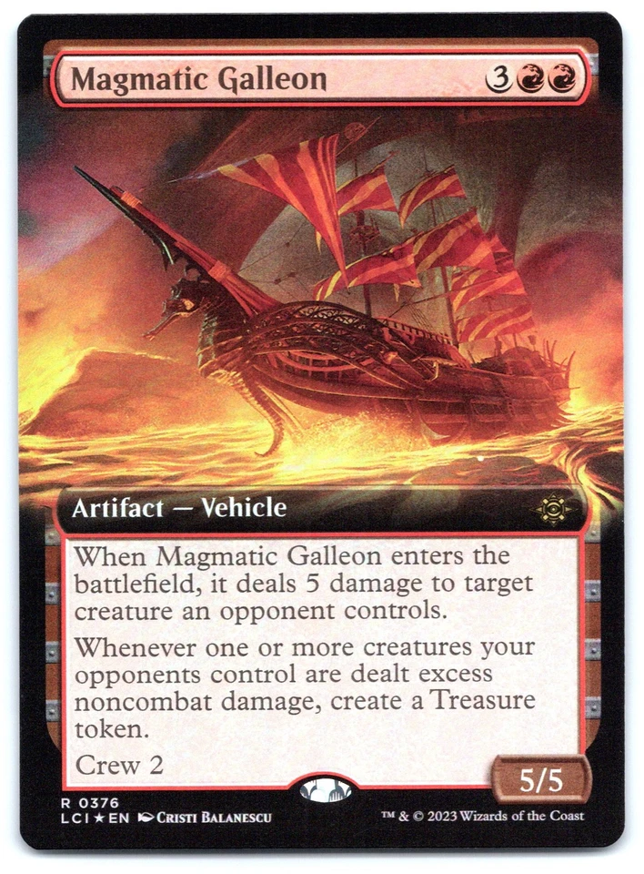 Magmatic Galleon (Extended Art) FOIL - The Lost Caverns of Ixalan - MTG - Near M - Image 1 of 1