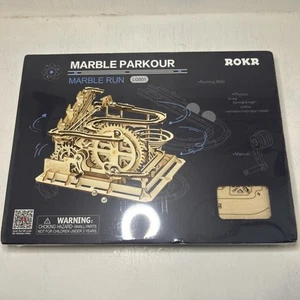 ROKR Marble Parkour Run LG501 Wood 3D puzzle Robotime 254 Pcs New Sealed - Picture 1 of 5