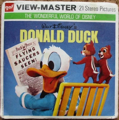 3 VIEW-MASTER 3D BILDSCHEIBEN - DONALD DUCK + BOOKLET - Bild 1 von 4