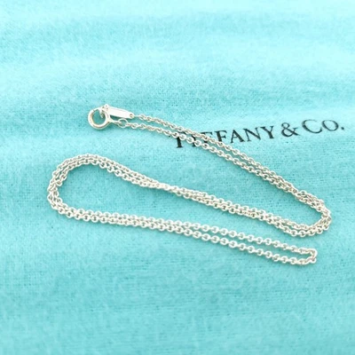 Tiffany & Co. Sterling Silver 1.6mm Cable Rolo 16: Inch Chain Necklace - Image 1 of 4