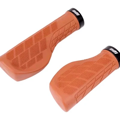 MTB Ergonomics Grips Bicycle Long/Short Rubber Handlebar Anti-Skid Cover Brown - Image 1 of 4