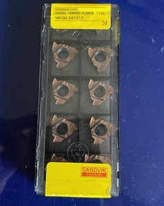 10 NEW & SEALED SANDVIK THREADING INSERTS 266RG-16MM01A300M 1125*60 ISO 3.0 EXTR - Picture 1 of 2