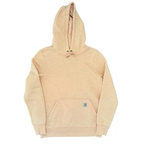 Women’s Carhartt Hoodie Sweatshirt Small Peach Relaxed Fit Pullover Clarksburg - Picture 1 of 7