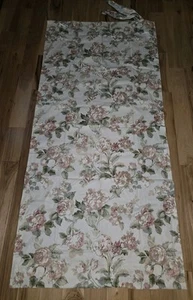 SET 4 Croscill Lined Drapery Panels Curtains Ties Floral Cottage 41x86 Roses NEW - Picture 1 of 15