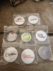 9 CONTINENTAL BASKETBALL ASSOCIATION 2.25 PINS NEW - Picture 1 of 2