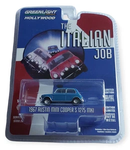 Greenlight Austin Mini Cooper 1967 Blue The Italian Job Blister Package - Picture 1 of 1