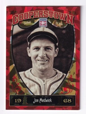 Joe Medwick 2013 Panini MLB Cooperstown Numbered Card # 287-Red Crystal - Image 1 of 2