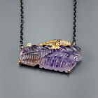 Natural 74ct+  Not Enhanced Ametrine Necklace 925 Sterling Silver 19"/N18709