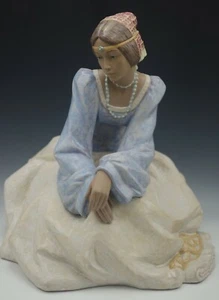 LLADRO ERINNERUNGEN AN DIE TOSKANA RIESIGE 15 ZOLL DAME DER TOSKANA SKULPTUR SELTEN  - Bild 1 von 12