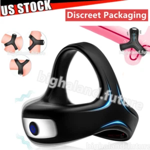 Vibrating Penis Cock Ring Stronger Erection Testicles Stimulates Sex Toy For Men - Picture 1 of 11