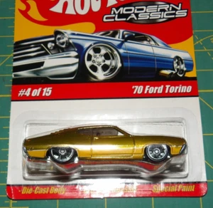2008 Hot Wheels Modern Classics - '70 Ford Torino - Gold w/ Protector - Picture 1 of 3