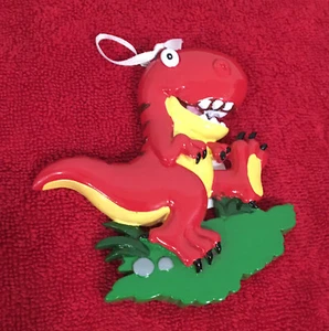 NEW Polar X Red T-Rex Dinosaur Christmas Ornament - Picture 1 of 6