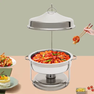 9,5 Quart Chafing Dish Buffet Set Edelstahl Gastronomie Wärmer mit Kraftstoffhalter Neu - Bild 1 von 20