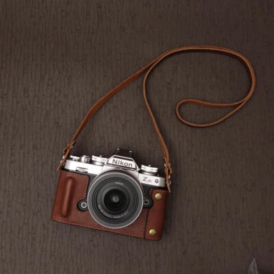 Handmade Genuine Leather Camera Case Cover Protect Grip Belt for Nikon ZF ZFC - Image 1 of 4