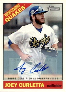 2015 Topps Heritage Minors Real One Autographs Joey Curletta ROA-187 NICE - Picture 1 of 2