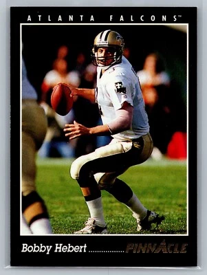1993 PINNACLE CARD # 127 Bobby Hebert - Atlanta Falcons - Image 1 of 2