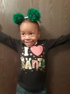 Christmas pom pom headband - Red, Green, White, holiday, girls, yarn poms - Picture 1 of 1