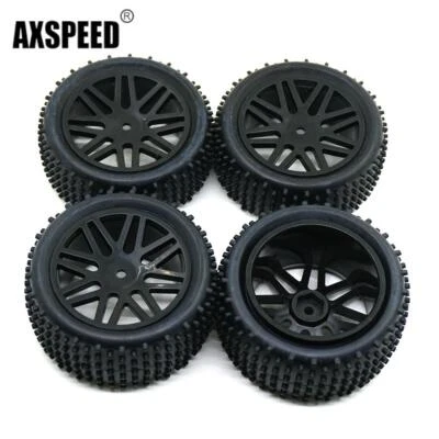 AXSPEED RC Buggy Räder Reifen für 1/10 Axial Yeti 90026 RC Off-Road Auto Schwarz - Bild 1 von 4