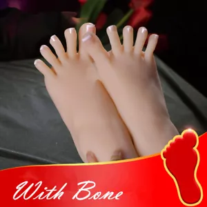 One Left Or Right Lifelike Silicone Feet With Bone Female Legs Display Model - Picture 1 of 5