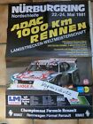 1000 km Wyścig Nürburgring 1981, plakat imprezowy, M.Winkelhock-Ford Capri