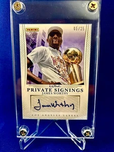 2013 Panini Private Signings #5/25 Autograph James Worthy-Laker MVP HOF - Picture 1 of 2