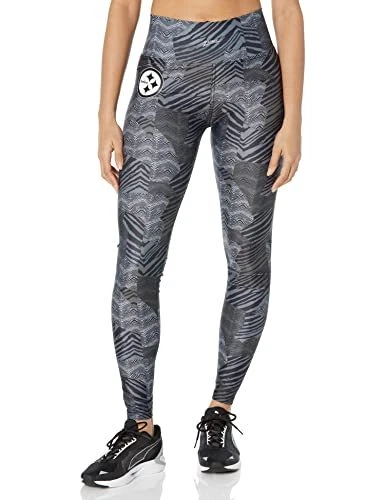 Legging Zubaz para mujer Pittsburgh Steelers tonal negro retazos cebra Foto 1 de 1