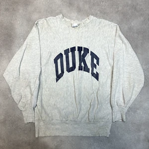 Champion Duke Sudadera Para Hombre XL De Colección Hecha en EE. UU. Tejido Inverso Jersey, Gris - Imagen 1 de 10