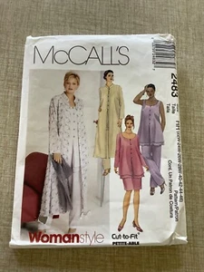 McCalls SEWING PATTERN 2483 Misses DUSTER TOP SKIRT PANTS Size 22W-46 UNCUT - Picture 1 of 3