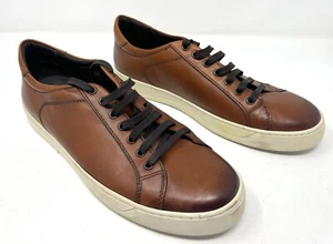 Bruno Magli Westy Leather Sneakers Brown Men US 13 M - Picture 1 of 5