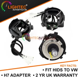 2x H7 Hid Headlight Bulb Holder Adapter Retainer Clips Vw Golf Mk6 Mk7 Uk - Picture 1 of 9