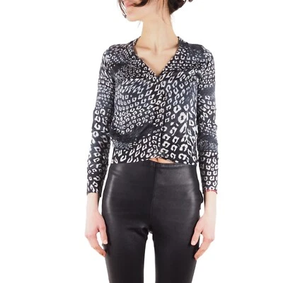 Roberto Cavalli Vintage Patchwork Animal Print Blouse Cardigan size XS - Image 1 of 4