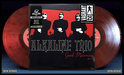 ALKALINE TRIO Good Mourning 2x10" on RED MARBLE VINYL New SEALED colored /1000 - Image 1 of 3