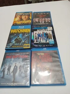 Blu Ray 6 DVD Lot. Inception, Watchmen, Snatch, Company Men, Harts War, & More - Picture 1 of 8