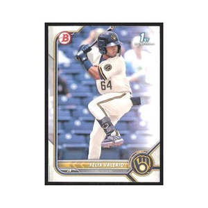 2022 Bowman Prospects Felix Valerio Brewers #BP-128 - Picture 1 of 3